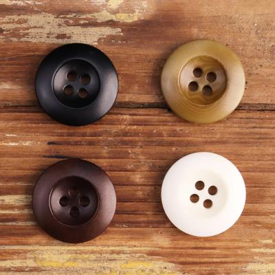 China Sustainable Classic Maillard Style New Corozo Buttons For Clothing Natural Material Factory MALYPHA Shirt Suit Jacket Button Sewing Clothing for sale