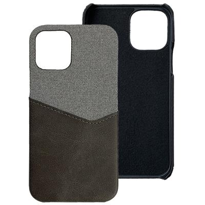 China Anti-drop Bos Leather Case Custom Design Contrast Color Cell Phone Case For iphone 13 Pro Max for sale