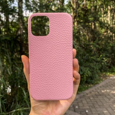 China Anti-drop Cell Phone Custom Accessories Full Grain Leather Case For Apple Pro iphone12 Max Cover for sale