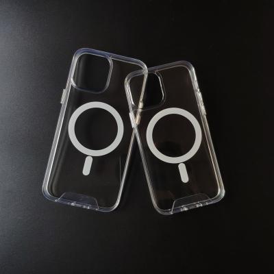 China Anti-fall strong quality transparent tpu silicon phone case for i phone 12 with magsafe for sale