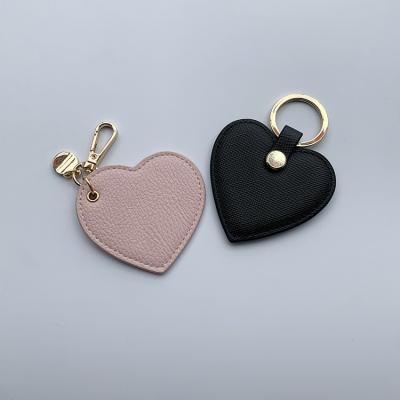 China 2021 Custom Christmas Gift Key Chain Custom Logo Personalized Leather Heart Shape Key Chain for sale