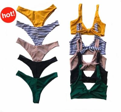 China Custom Anti-UV bikini swimwear factory, sexy girls triangle swimwear bikini for sale