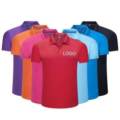 China OEM Custom Logo Polo Shirts Anti-Wrinkle Polyester Custom Print Embroidery Plain Blank 100% Men's Polo T-shirt Polo for sale