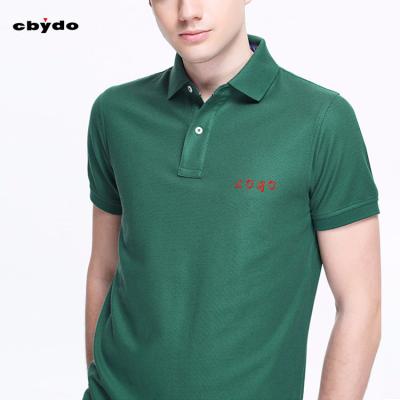 China Anti-wrinkle Factory Price Brand Solid Color Blank Business Men Golf T Shirts100% Cotton Design Printing Custom School Uniform Polo Shirt for sale