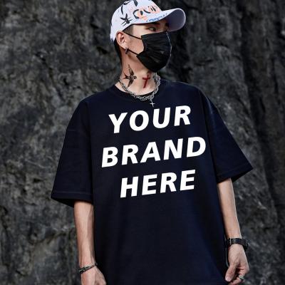 China Wholesale New Cheap High Quality Anti-wrinkle Design Men's T-shirt Heavy Short Sleeve Brand Logo Custom Print Plus Size Unisex T-shirt for sale