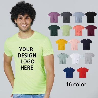 China Anti-Wrinkle OEM Customized Custom Printing 100% Plain Basic Logo Design High Quality Cotton Apparel Mens T-Shirt Tees Blanks for sale