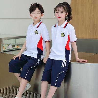 China Kindergarten Custom Design Uniforms High Quality Fabric Color Kids Polo Tops Children Primary Sportswear Boys And Girl School Uniforms for sale