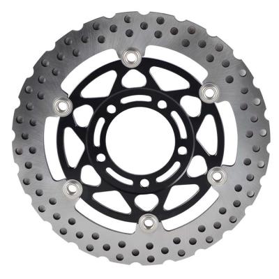 China Custom 420(2Cr13) Stainless Steel Aluminum Alloy +T6061/7075 Front 300mm Motorcycle Brake Disc For Kawasaki ER6N ER6F for sale