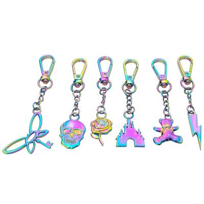 China Fashionable Cute Metal Manufacturer Enamel Zinc Alloy Fancy Fancy Custom Keychains Cute Metal Manufacturer Supply for sale