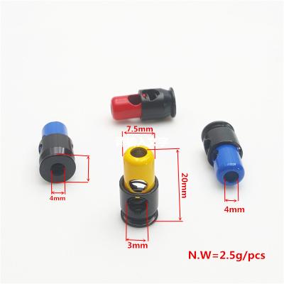 China 2020 Newest Metal Elastic Rope Stopper Rope Lock Toggle Stopper Adjustable Cord Buckle Nickel Free for sale