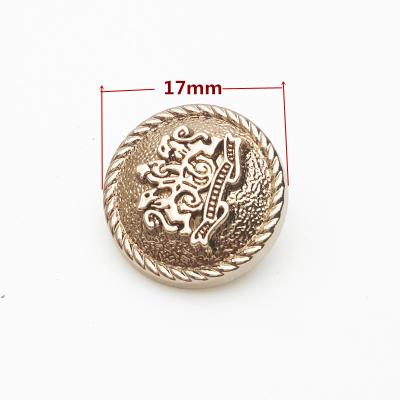 China Hot Sale 17mm Metal Button Coat Button Leg Button Dry Cleaning Hand Sewn Custom Women Clothing Accessories for sale