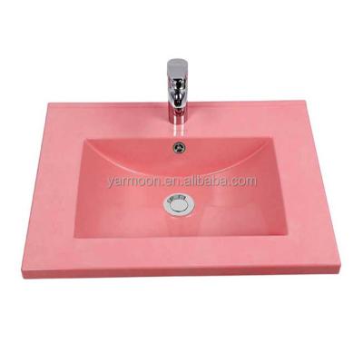 China Ware Wash Basin Countertop Art Basin SMC Fiberglass Bathroom Sink Easy Clean Modern Sanitary Basin for sale