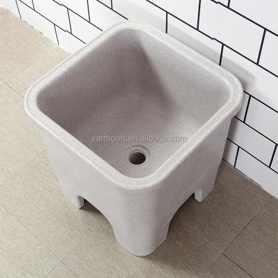 China Bathroom Balcony Broom Quartz Pool Sink Sanitary Ware Small Sink Easy Clean Sink For Pool for sale