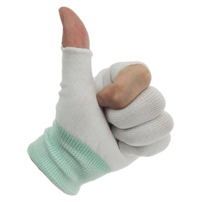 China European Size Industrial Work Esd PU Coated Fingerless Gloves for sale