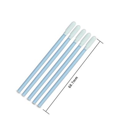 China Best Selling Industrial Cleanroom Camera Polyester Tip Stick 743ps Lint Free Clean Swabs For LCD PCB IC SMT for sale