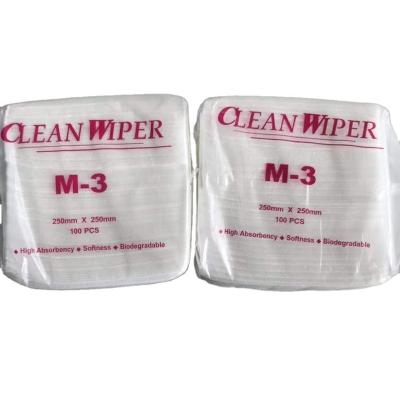 China Multi Viable Purpose Clean Room Lint Free Electronic Cleaning Nonwoven Wiper M-3 for sale