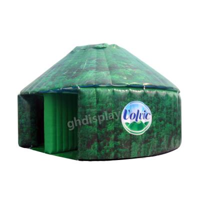 China Durable/waterproof/fireproof inflatable dome tents camping for outdoor event inflatable yurt tent for sale