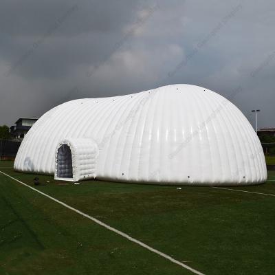 China White Inflatable Igloo Wedding Tent Dome Igloo Durable/Waterproof/Fireproof Giant White Inflatable Igloo Tent for sale