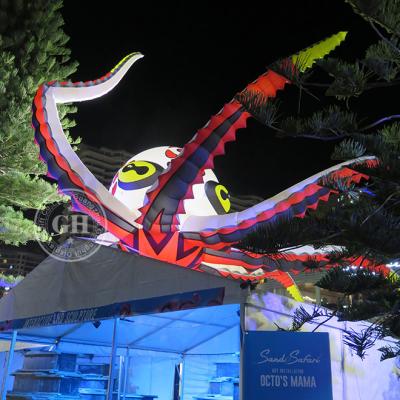 China Durable/Waterproof/Flame Retardant Lightweight Octopus Inflatable Led Giant Inflatable Octopus For Stage Decoration for sale