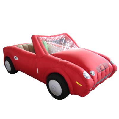 China Outdoor red inflatable car durable/waterproof/fireproof fashion design advertising inflatables cartoon for sale for sale