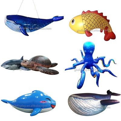 China Durable/Waterproof/Fireproof Inflatable Fish For Event Decoration Advertising Inflatable Whale Octopus Inflatable Crocodile for sale