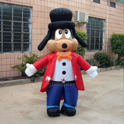 China Durable/Waterproof/Flame Retardant Dog Inflatable Character Costume Inflatable Mascot Costume Custom Advertising Walking Inflatable Costume for sale