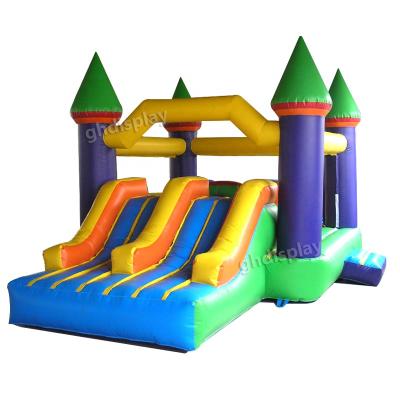 China Durable/Waterproof/Flame Retardant Commercial Inflatable Bouncer Slide For Kids Bouncing Inflatable Castle Bounce House With Slide for sale