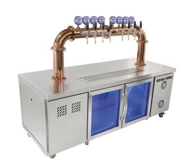 China Cool Beer Stainless Steel Keg Beer Cooler Kegerator Dispenser Machine Kegerators On Bar Sale for sale