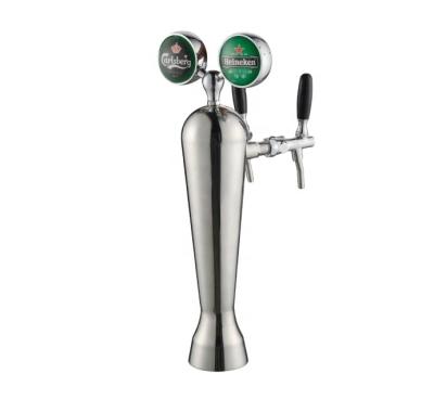 China SS304 Two Taps Beer Wine Dispenser Beverage Dispenser Beer Colder Font for sale