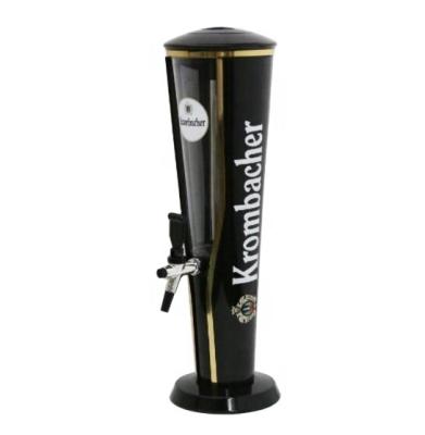 China Sustainable Premium Quality Beer Dispenser 3 Liter Beer Tower Beverage Dispenser With Ice Tube Beverage Dispensers for sale