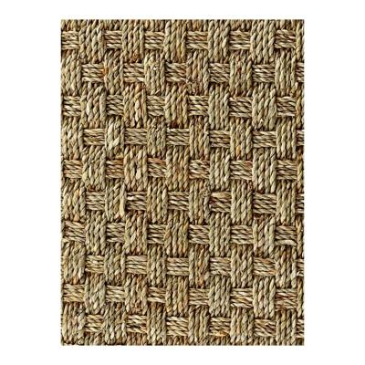 China Natural Fiber Plant Plankton Washable Mat Roll Natural Sea Grass Mat for sale