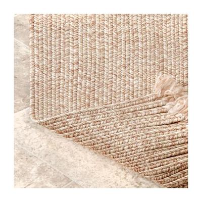 China Washable PP Polypropylene Braided Woven Indoor Outdoor Artificial Jute Blanket Carpet Rug for sale