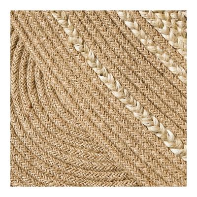 China Washable Braided Blanket Jute Blankets Floor Round Rug 120 150 180 200 250 300 cm for sale