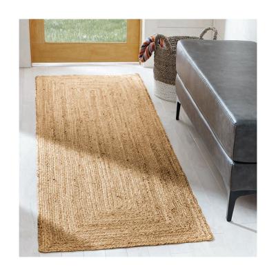 China Washable CHINESE Handmade Handmade - Woven Jute Rug Runner Jute Blanket Runner for sale