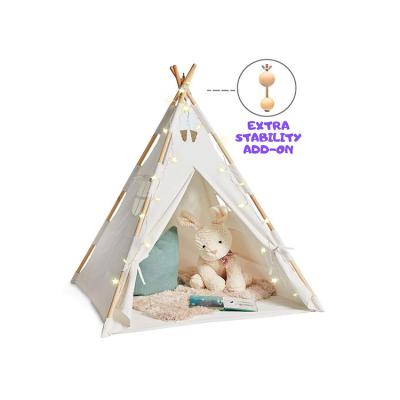 China Soft and Foldable Kids Play Tent Hot Selling Cotton Beach Garden Kid's Play Tent Natural Teepee Tent Kids Natural for sale