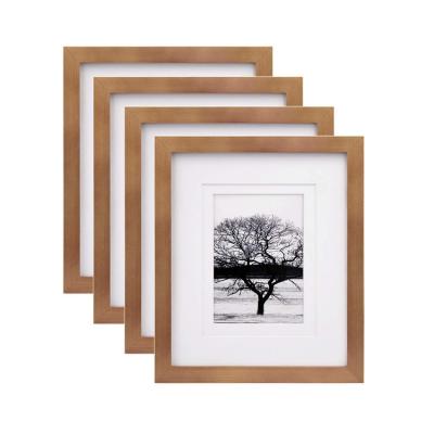 China Eco-Friendly 8x10 Picture Frames 4 Pack Bedroom Dresser Picture Frame Sets For 4x6 Or 5x7 Pictures for sale