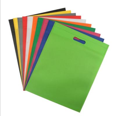 China OEM Supply Recyclable Professional D-cut Lamination Nonwoven Shopping Bags Laminated Die Cut Bag for sale