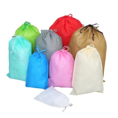 China Recyclable Wholesale Non Woven Dust String Bag Small Drawstring Bag With Custom Printed Logo for sale