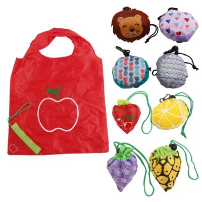 China Eco-friendly Amazon hit price fruit shape shopping bag folding cheap tote bags with custom printed logo for sale