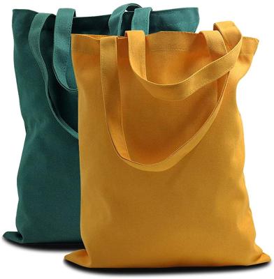 China Grocery Cotton Tote Bag Color Cotton Canvas Bag Eco-friendly Custom Canvas Shopping Bag for sale