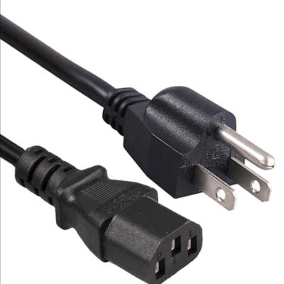 China US Home Appliance Power Supply Tie Down 5-15P IEC 60320 C13 Monitor Power Cord (PC Power Cord/Computer Power Cord/AC Cable) for sale