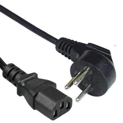 China Home Appliance Israel Plug IEC 60320 C13 Monitor Power Cord (PC Power Cord / Computer Power Cord AC Power Cable) for sale