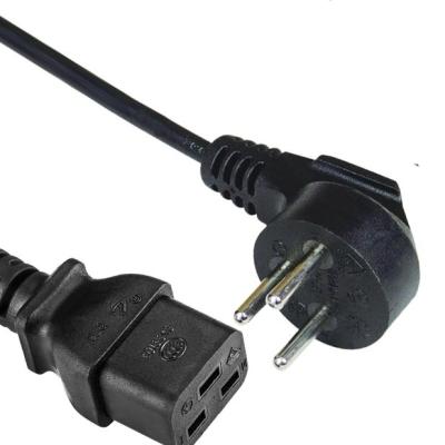 China Home Appliance Israel Plug To IEC 60320 C19 AC Power Cord Cable For Servers And PDU for sale