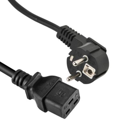 China Home Appliance Korea Plug 16 Amp 3 Wire Plug To IEC 60320 C19 Mains Cord Cable, AC Power For Servers And PDU for sale