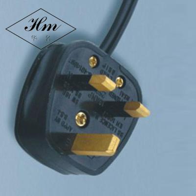 China Home Appliance 250V 13A BS1363A 3 Prong Power Cord , UK Assembled Fused Power Plug for sale