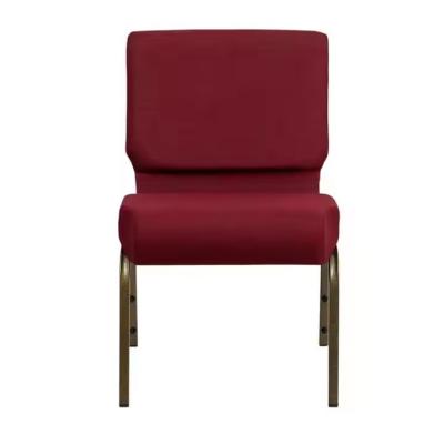 China Interlocking Red Church Chairs Fabric Stackable Worship Chairs for sale