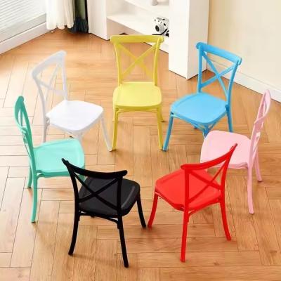 China Stacking Small Kids Plastic Chair Black Red Childrens Kids Plastic Chair for sale