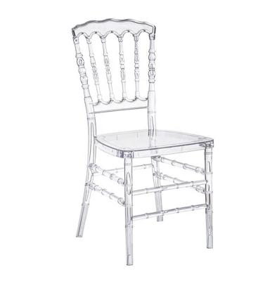 Chine Chaise Chiavari en résine transparente à dos haut Nepoleon Crystal Chaises Chiavari à vendre