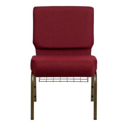 China Commercial Stackable Church Chairs Red Chairs For Church Sanctuary for sale