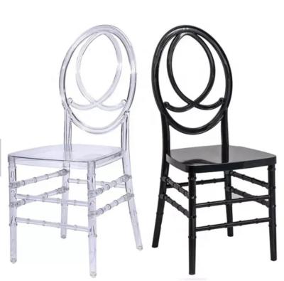 China OEM Acrylic Resin Phoenix Chair Modern White Resin Chiavari Chairs for sale